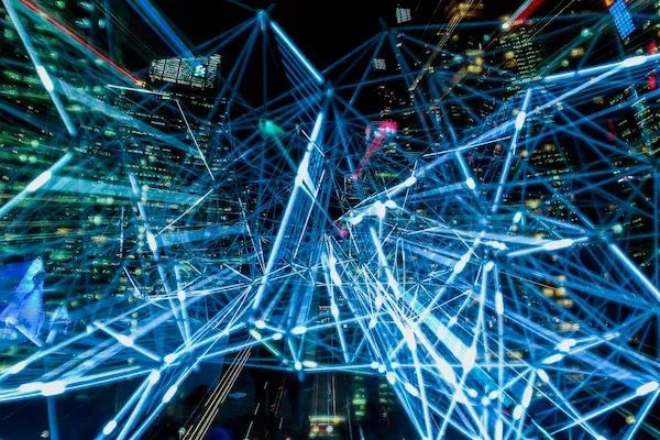 Network connections digital concept
