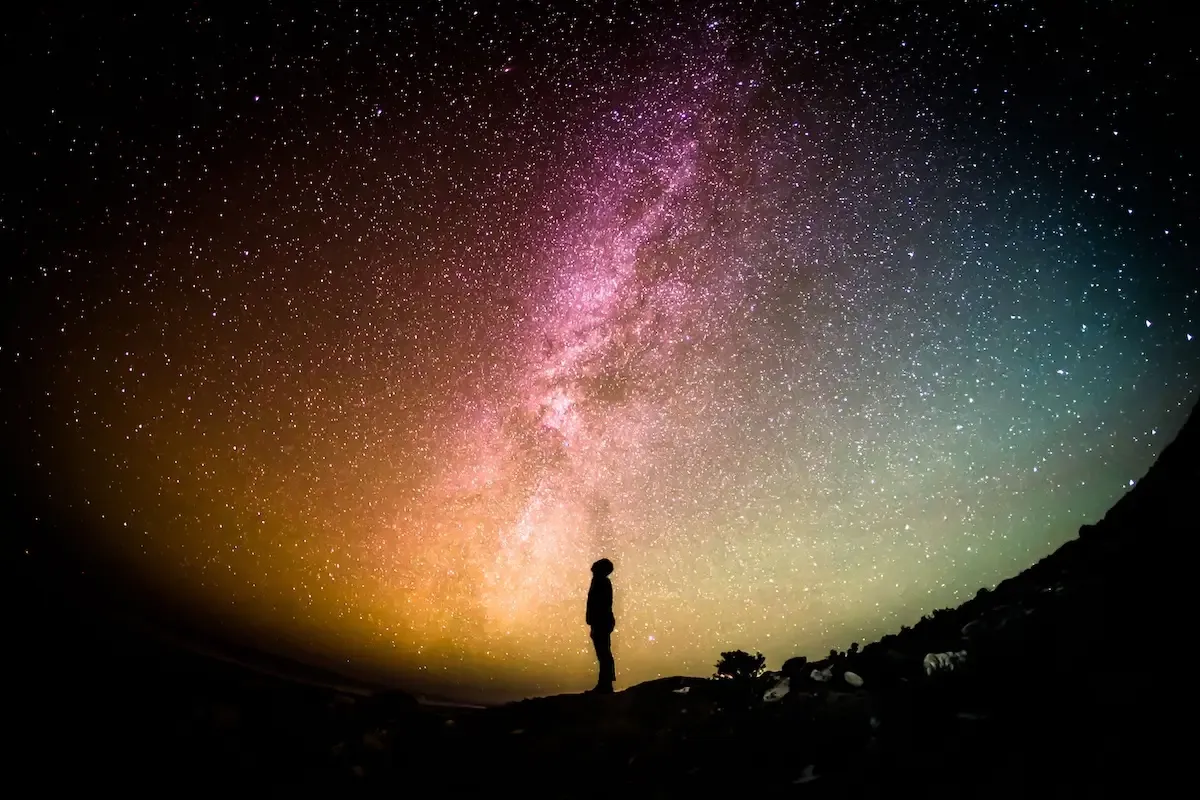 Silouette in the cosmos